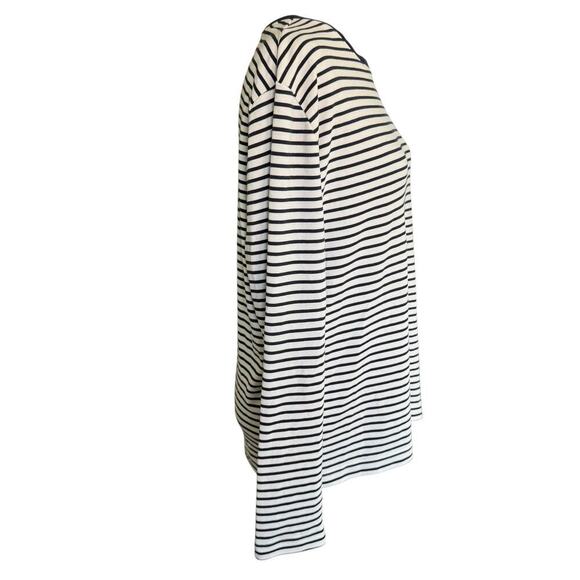 Nautica Top Women's L Breton Stripes L/S Coastal Preppy fishingcore Prep Casual - Picture 5 of 10